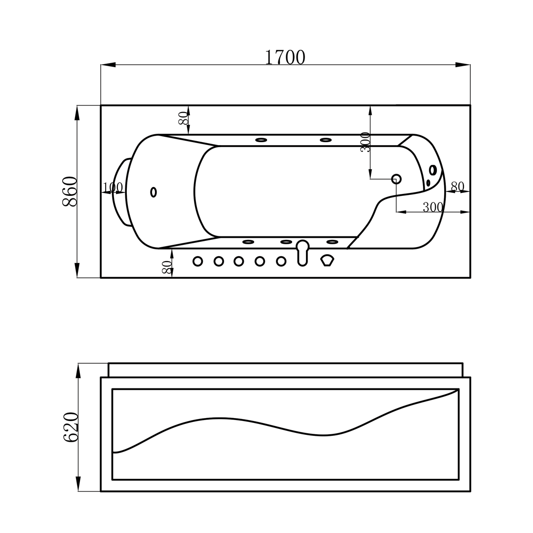 JACUZZI & BATHTUB SRTJC2208R