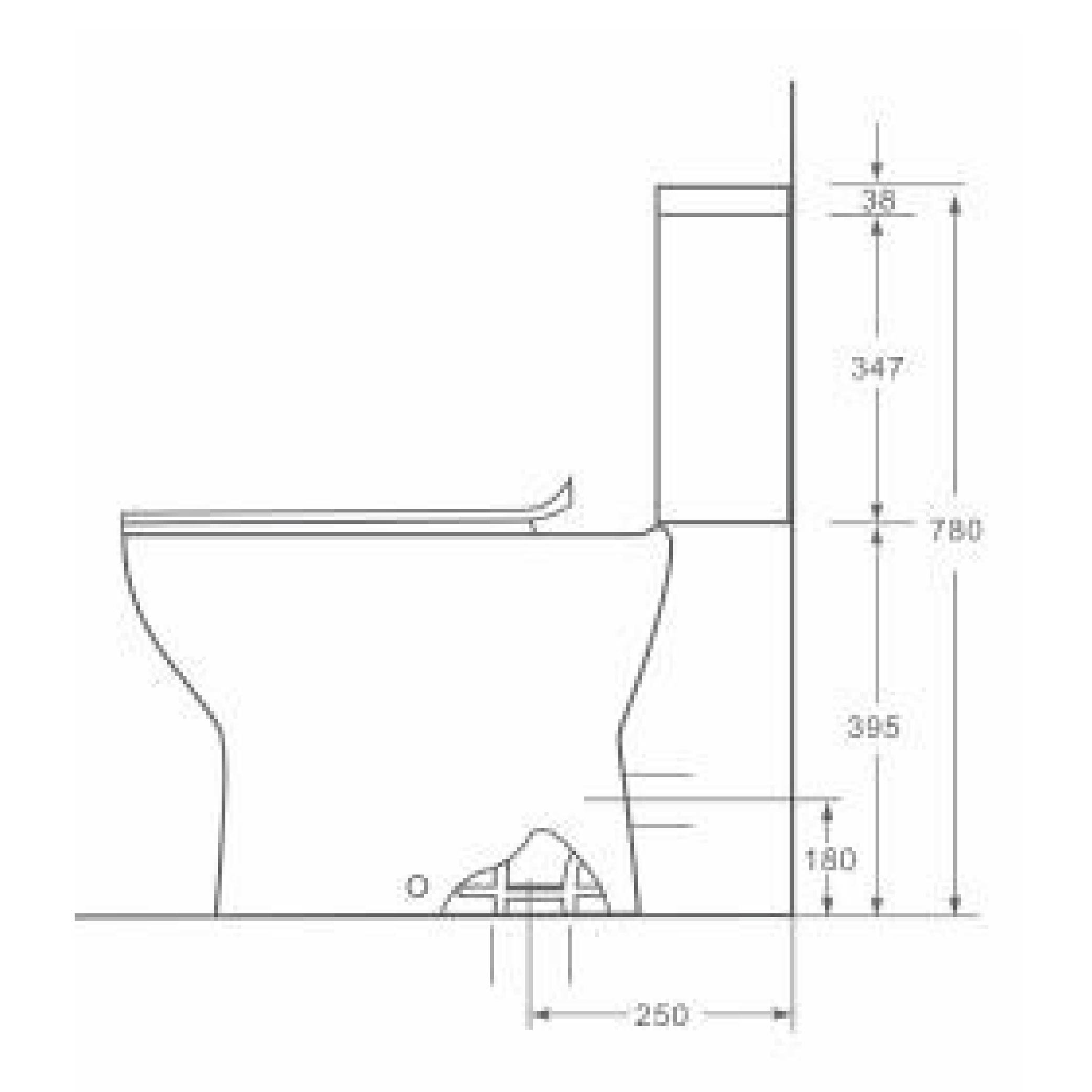 CLOSECOUPLED WATER CLOSET SRTWC7405